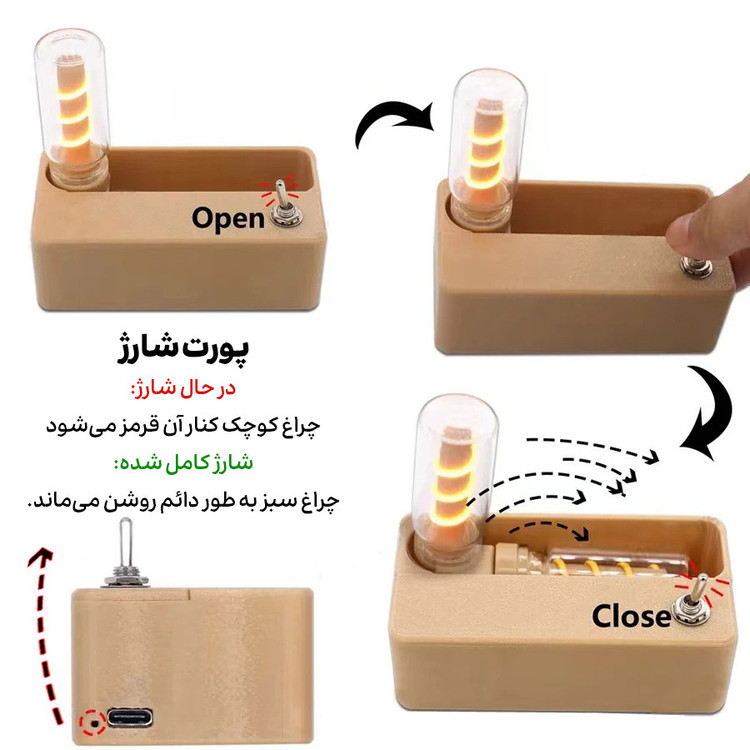 چراغ گیمینگ کلید دار مگنتی